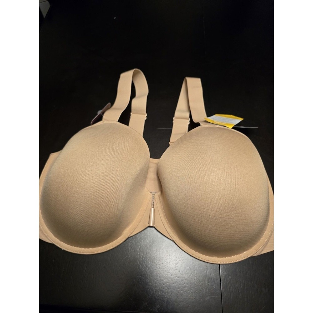 Paramour Utopia Front Closure T-Shirt Bra - Beige,‎ Antimicrobial, 42G, 155149